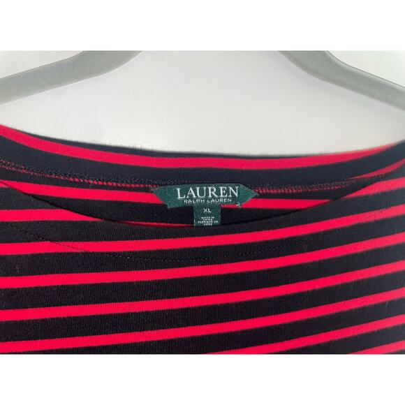Lauren Ralph Lauren Striped Boatneck Top **. - Picture 2 of 5